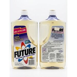 SC Johnson 1993 Future Acrylic No Wax Floor Finish Polish Wax 27 fl oz Full